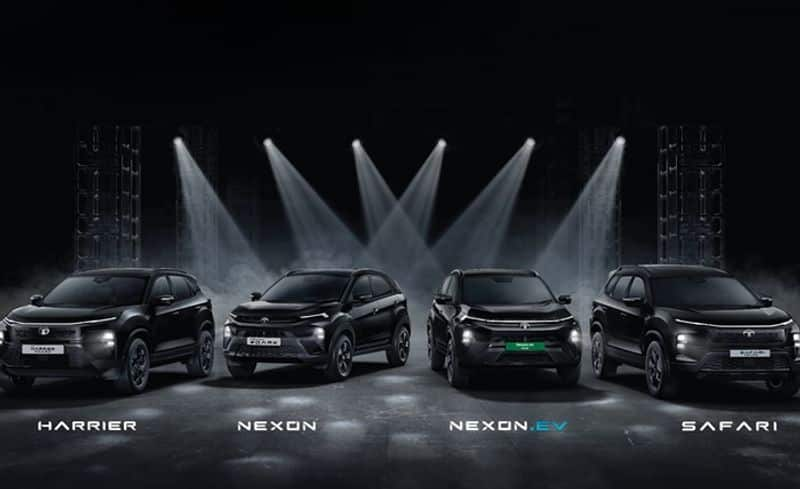 Nexon Harrier and Safari Tata Motors Launch Dark Edition SUV cars ckm