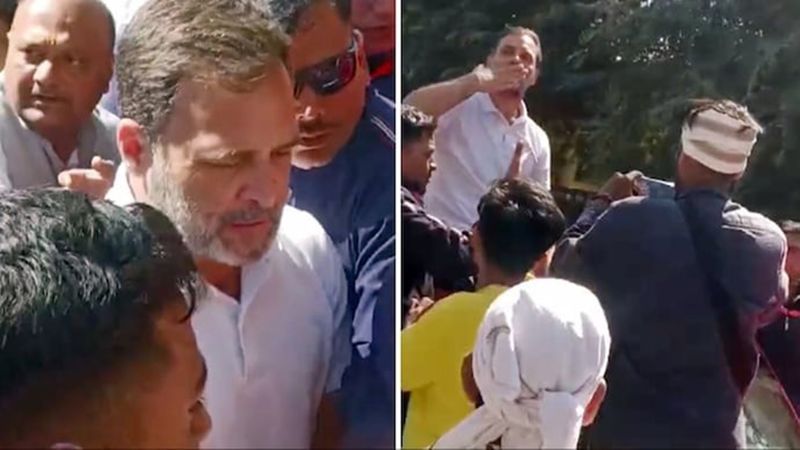 BJP Workers Greet Rahul Gandhi's Yatra With 'Modi-Modi' Chant, He Does This sgb