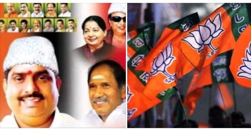 BJP executive sacked for sticking poster with Jayalalithaa photo KAK