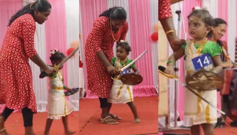 viral video of toddler denying to perform in stage went viral in no time etj 