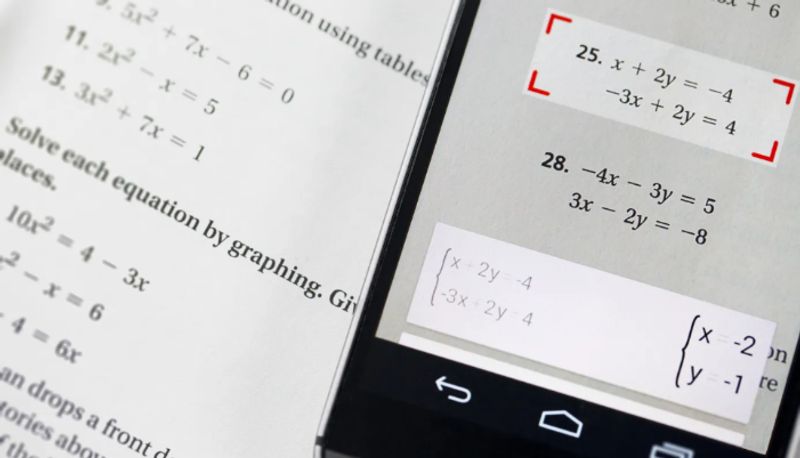 google photomath app solve math problems with mobile phone camera joy