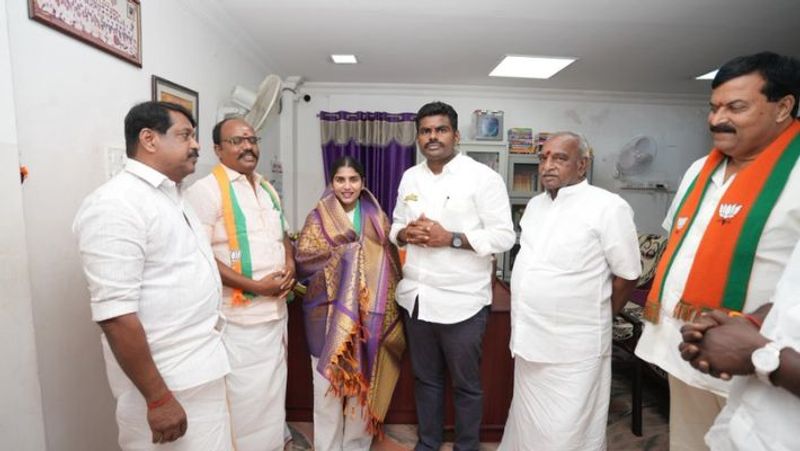 Princess of Pudukottai princely state joined BJP tn bjp president annamalai-rag