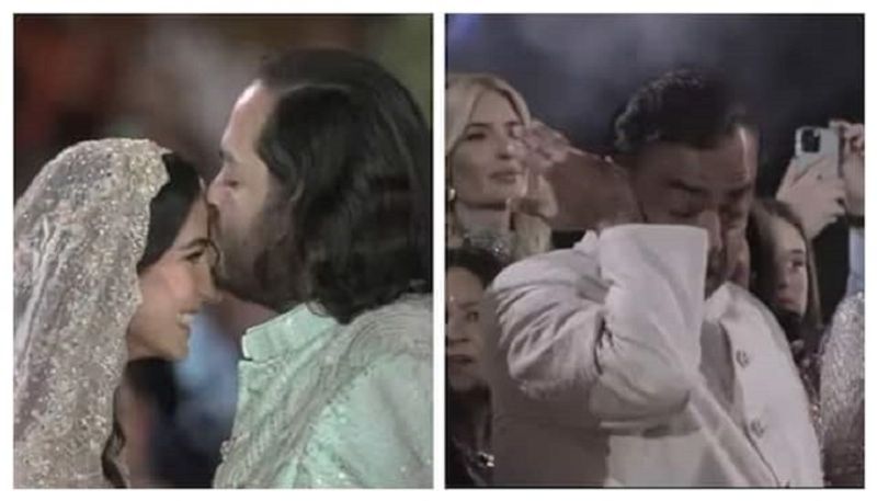 Mukesh Ambani Gets Emotional In New Video as Anant Ambani Kisses Radhika Merchant On Forehead san