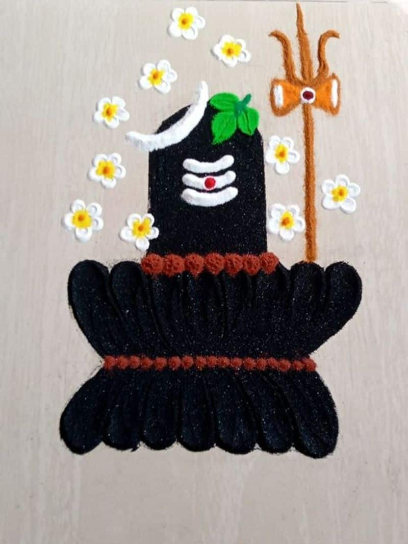 Easy rangoli designs for celebrating Maha Shivratri 2024 iwh