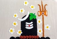 Mahashivratri easy Rangoli design zkamn