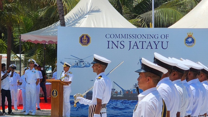 Naval base INS Jatayu commissioned in Lakshadweep Rya