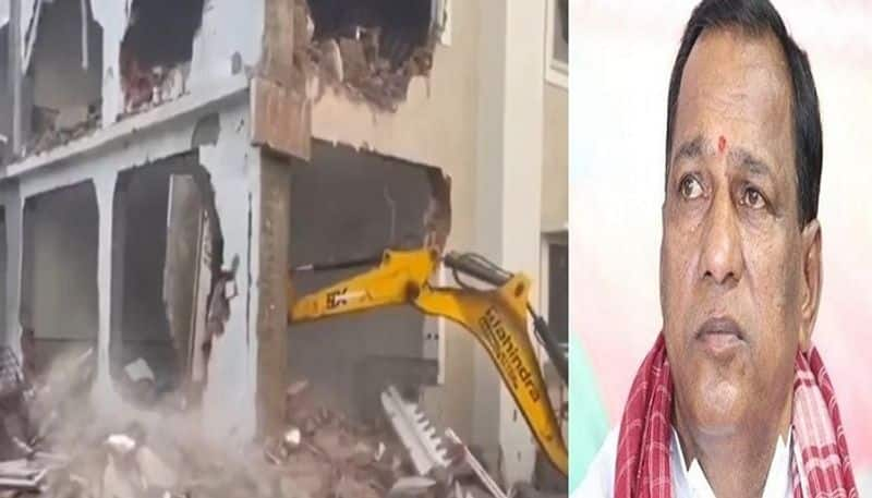 Former minister Malla Reddy's son-in-law shocked MlRIT College demolished by officials..ISR