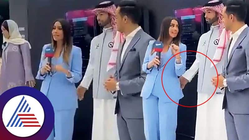 Saudi Arabias First Male Robot Allegedly Touched A Female Reporter Inappropriately Viral Video skr