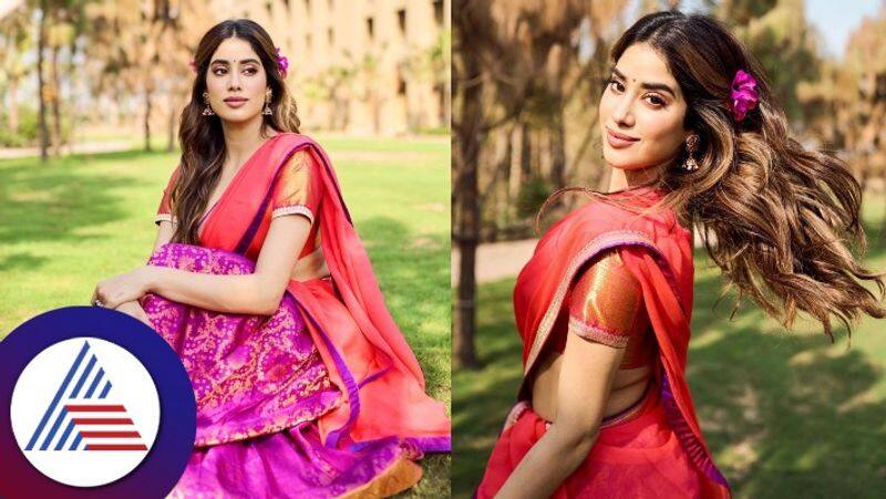 Actress Janhvi Kapoor Janhvi Kapoor opts for a South Indian style saree on her birthday as she thanks everyone gvd