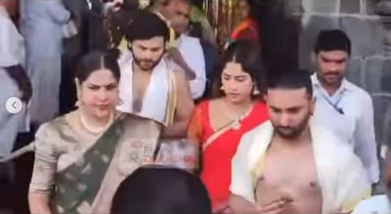 Janhvi Kapoor visits Tirupati Temple with boyfriend Shikhar Pahariya Rao