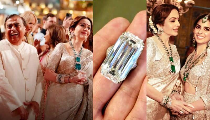 Nita Ambani flashes 52.58-carat diamond ring during Anant Ambani-Radhika's pre-wedding