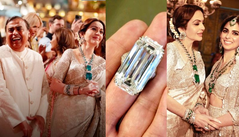 Nita Ambani flashes 52.58-carat diamond ring during Anant Ambani-Radhika's pre-wedding