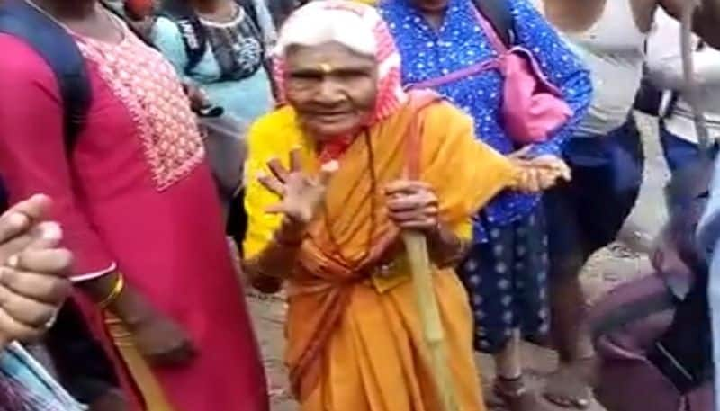 102 Year Old Age Woman who climbed Madeshwara Hill to make Modi the PM again grg 