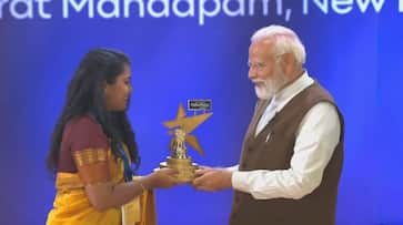 First National Creators Award 2024 Prime Minister Narendra Modi 23 creators from 20 categories honored in Bharat Mandapam Delhi XSMN