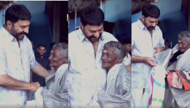 actor mammootty meet her old age fan ammalu amma video goes viral nrn 