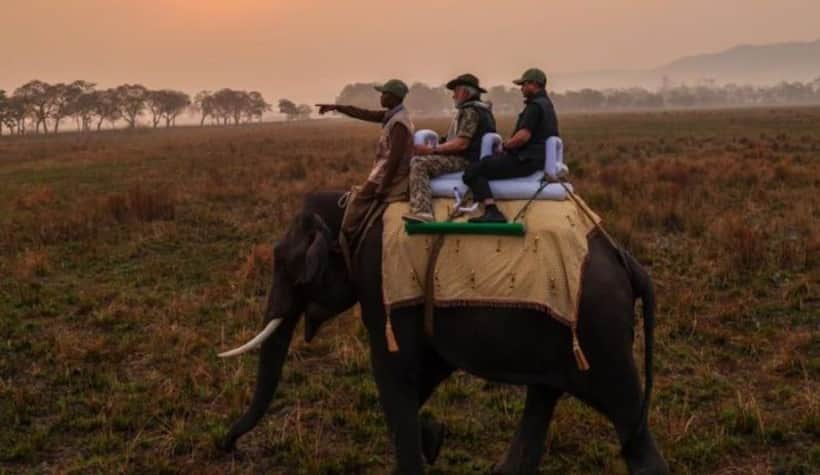 PM Modi takes jeep and elephant safaris in Assam's Kaziranga National Park (WATCH)