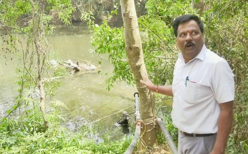 River drying up due to severe drought in Kodagu gvd