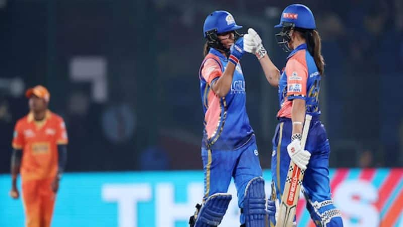 Mumbai Indians Women beat Gujarat Giants by 7 Wickets Difference in 16th Match of WPL 2024 Season 2 rsk