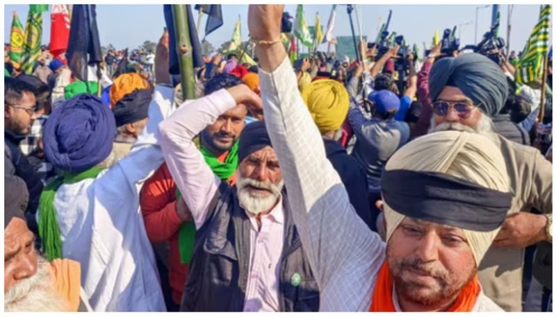 farmers protest-before-bjp-candidates-and-ministers-home today