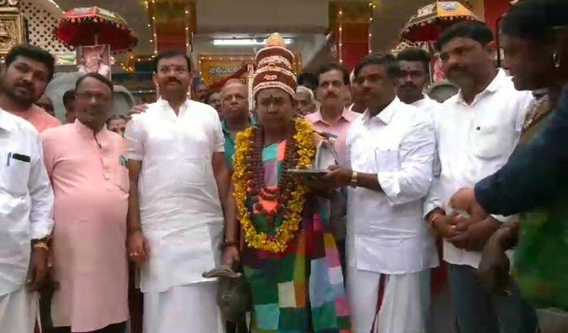 chitradurga kabirananda ashrama shivalingananda swamiji did kaudi worship gvd