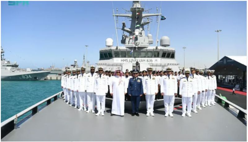 second warship built in saudi arabia launched in jeddah 