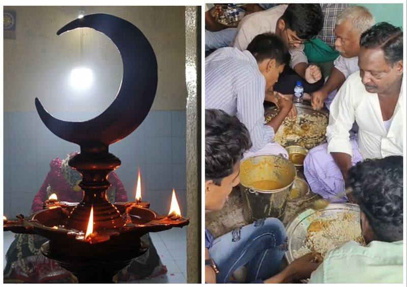 Curry rice was cooked and served to 5000 people at a dargah in Nagapattinam vel