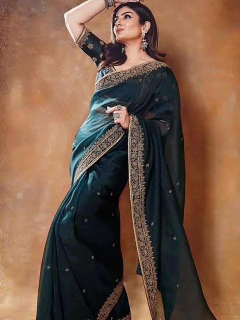 raveeena tandon 8 saree photo zkamn