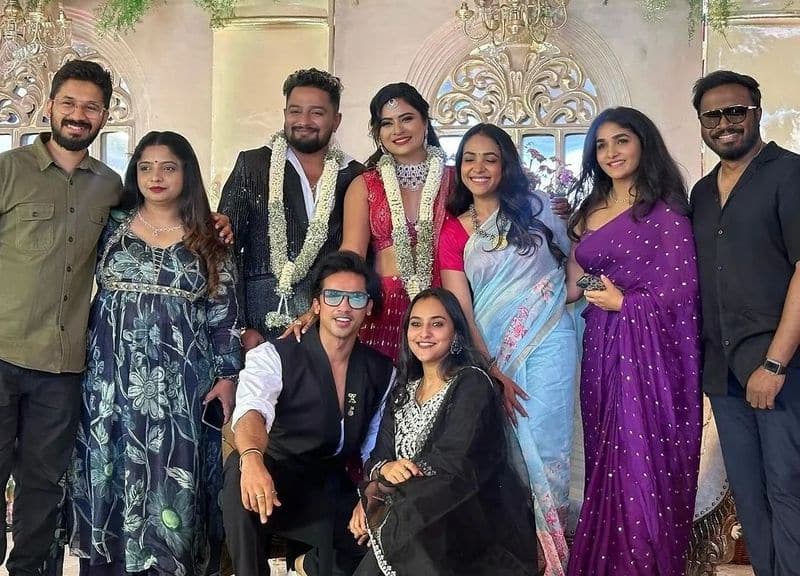 Bigg Boss contestants wishes their co contestant newly we Deepika Das on her wedding reception pav 