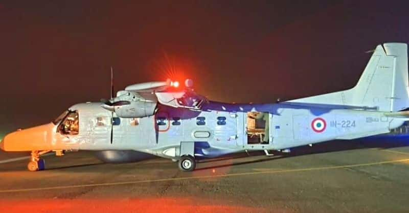 Navy Dornier aircraft conducts medical evacuation in Lakshadweep