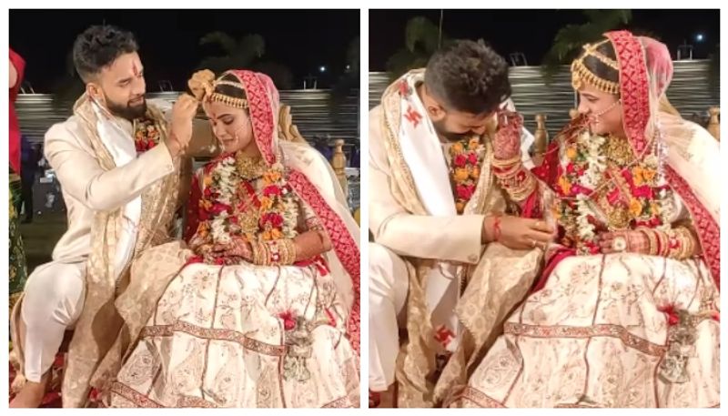 Video of groom asking bride to apply sindoor on his forehead goes viral bkg