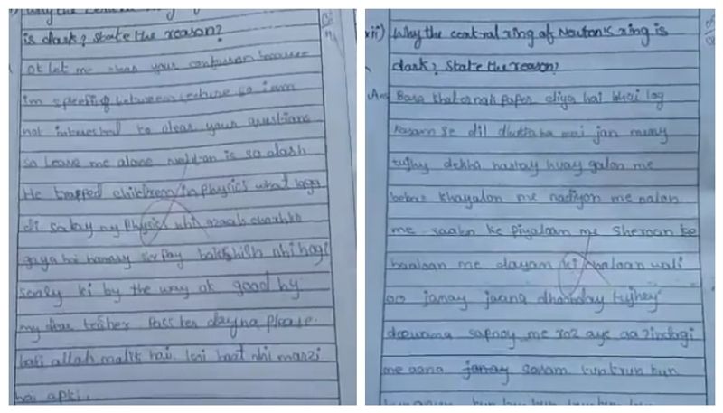 Student s answer sheet for writing a movie song for physics exam goes viral  