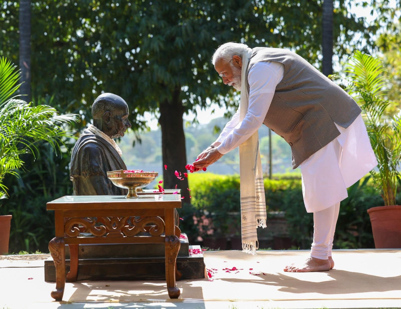 PM Modi's twin messages of peace and power through his visit to Sabarmati Ashram and Pokhran