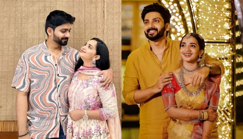 Malavika and Tejas in wedding attire, the star shared a memory vvk