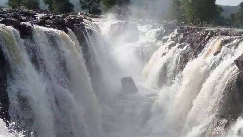 Sudden increase in water flow in Hogenakkal Cauvery tvk