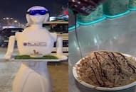 Viral Video: Aisha, the robot waiter that serves ice gola at Ahmedabad Cafe  gets viral [Watch] nti