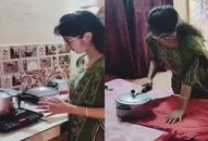 A unique video of women ironing clothes with a pressure cooker is going viral [Watch] nti