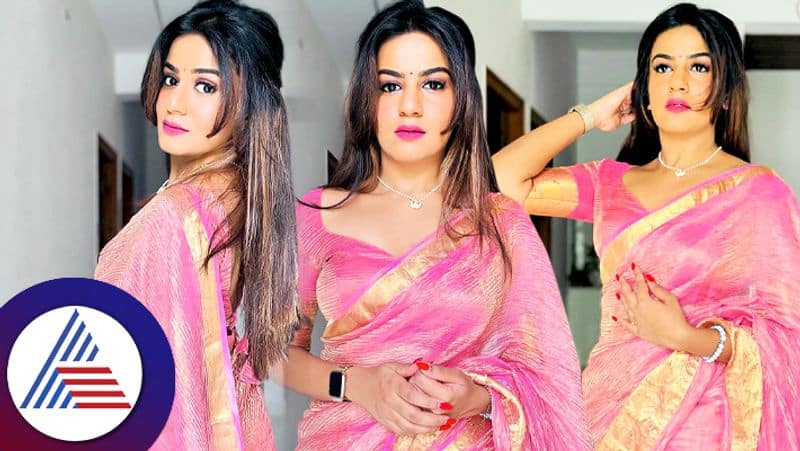 Namratha gowda looks stunning in Pink saree, netisens comment about Karthik and Snehith Vin