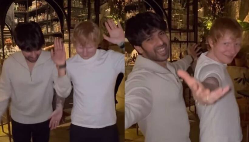 WATCH: Ed Sheeran dances to Allu Arjun's 'Butta Bomma' song, does hook step with Armaan Malik