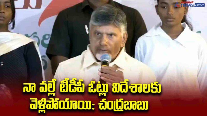 నా వల్లే టీడీపీ ఓట్లు విదేశాలకు వెళ్లిపోయాయి: చంద్రబాబు