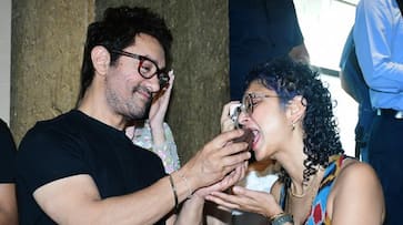 Aamir Khan celebrates 59th birthday with paps; feeds cake to Kiran Rao [WATCH] ATG