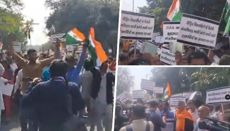 Pakistani Hindu refugees stage protest outside Delhi CM Arvind Kejriwal's residence over CAA remarks (WATCH)