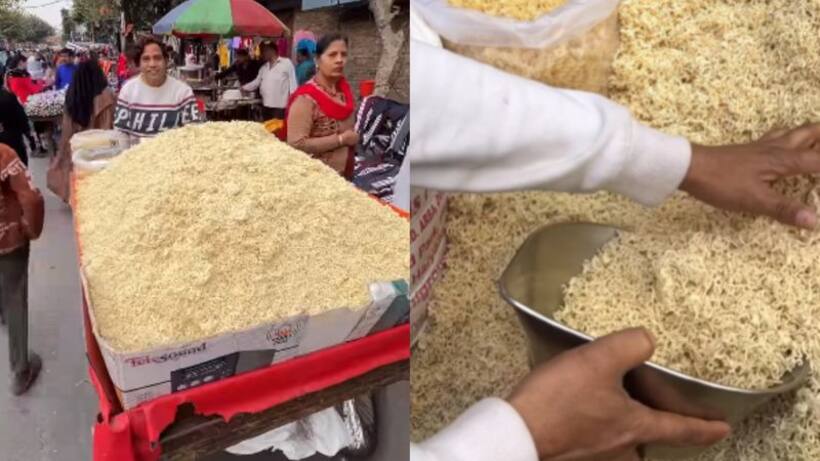 Loose Maggi for sale on a street pushcart, garners 41 million views online; WATCH viral video