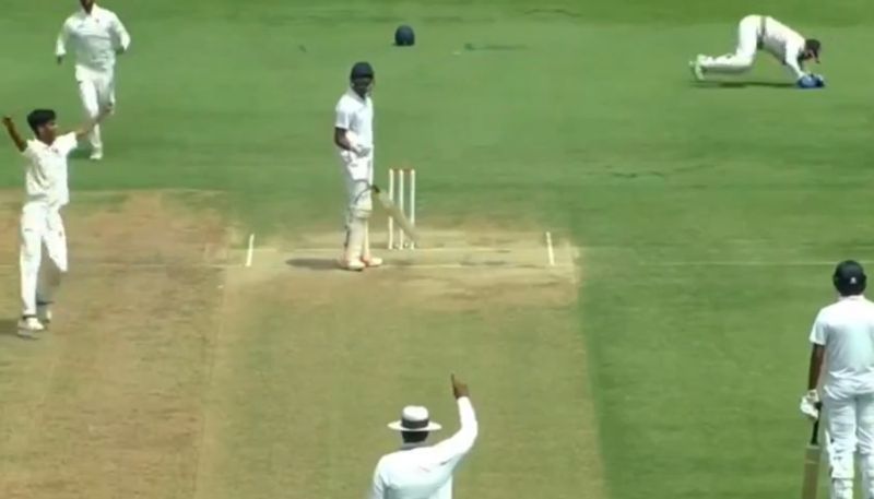 Umpire Gives Out In Col CK Nayudu Trophy final Despite Keeper Dropping Catch