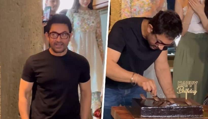 Aamir Khan feeds cake to ex wife Kiran Rao; celebrates 59th birthday with paps [WATCH]