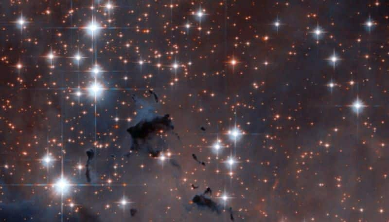 Hubble Space Telescope of NASA captures 5 million year old star cluster ans