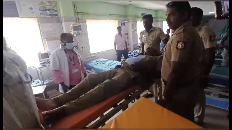 A police officer who was testifying in the Vriddhachalam court fell into a frenzy vel