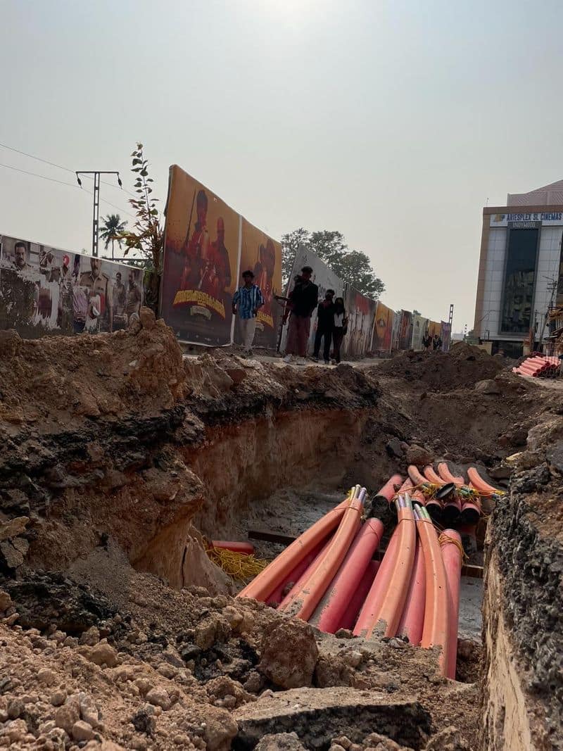 Passengers please note rods in Trivandrum city like Guna caves due to smart city works - pictures 