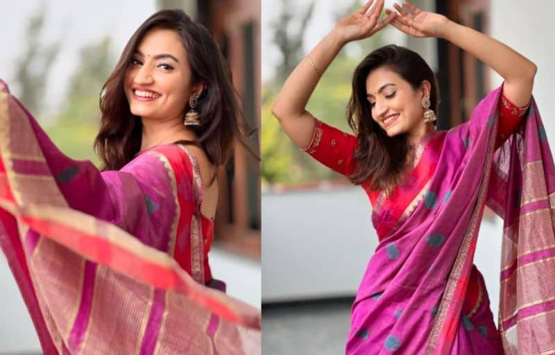 Kannada Serial actress Vaishnavi Gowda saree look, Fans comment about her Beauty Vin