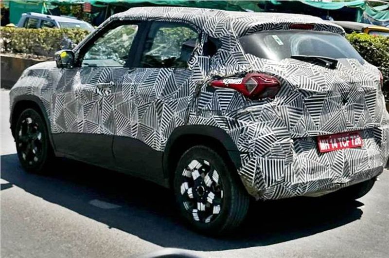 Tata Punch facelift spied for the first time