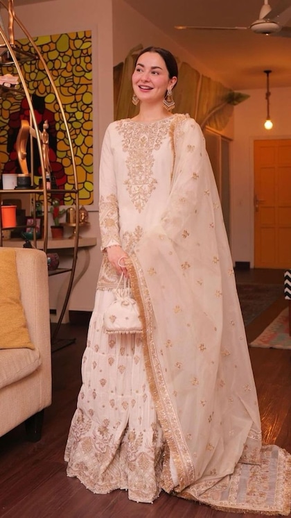 White Sharara Suit